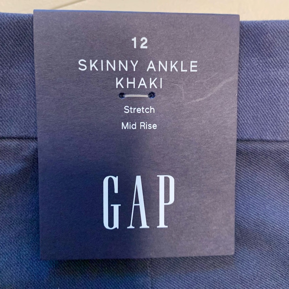 NWT Gap Skinny Ankle Khakis - Picture 4 of 5
